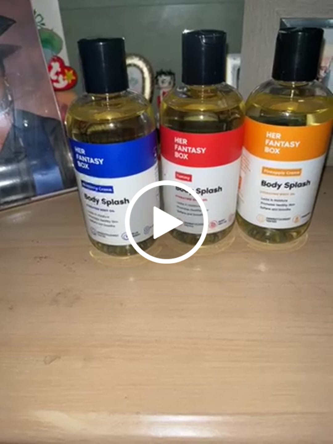 Customer photo review of Fruity Skin Body Oil Bundle