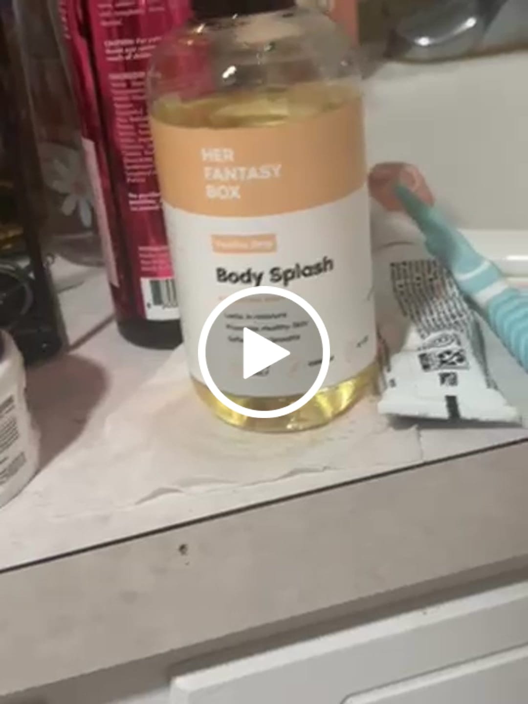 Customer photo review of Body Splash - Skin Smoothing Body Oil (Vanilla Drip)