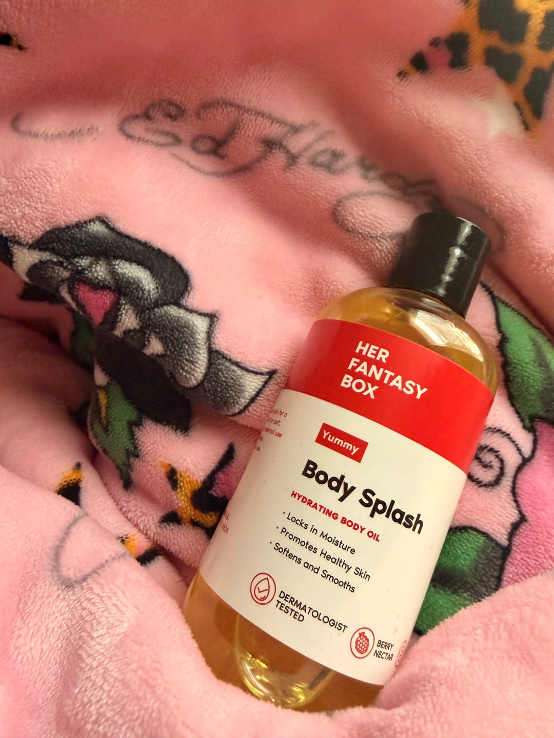 Customer photo review of Body Splash - Skin Smoothing Body Oil  (Yummy)