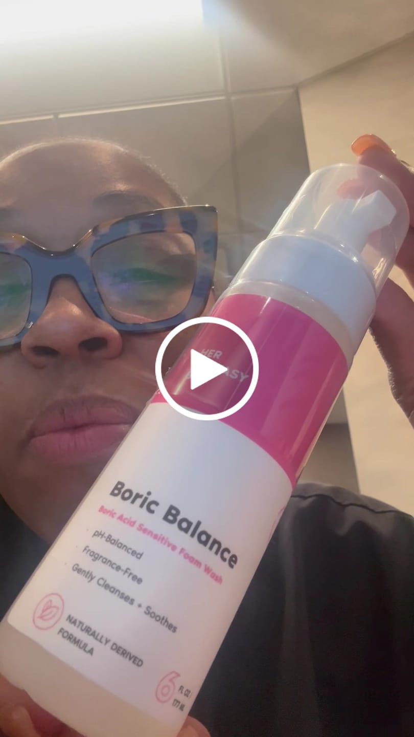 Customer photo review of Boric Balance - Sensitive Boric Acid Foam pH Wash - Natural Ingredients