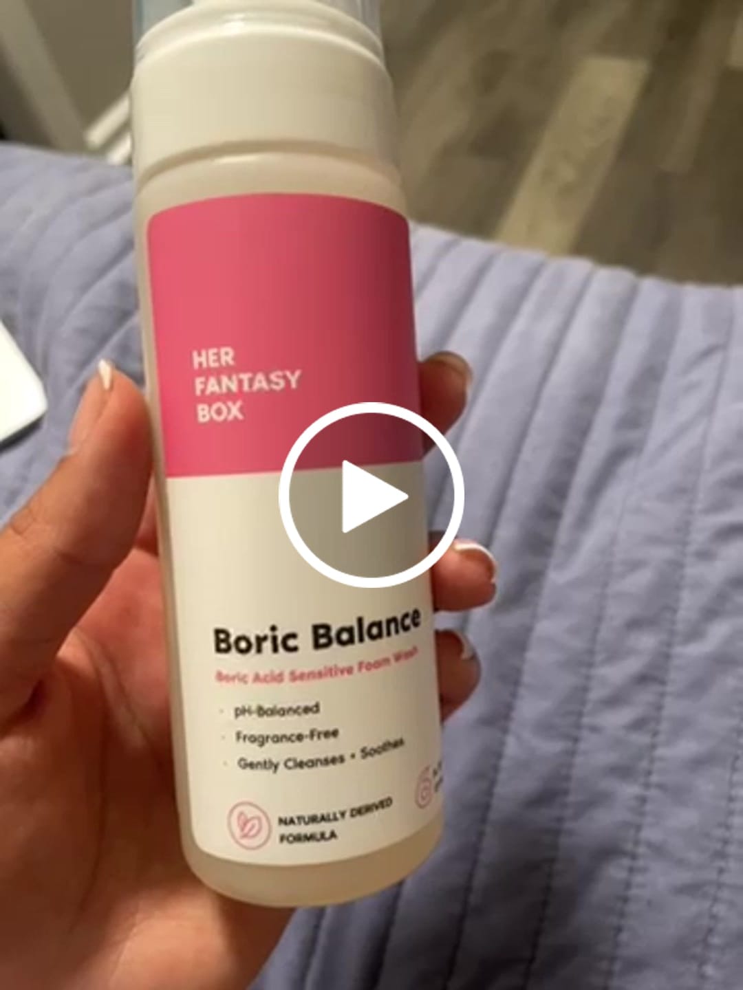 Customer photo review of Boric Balance - Sensitive Boric Acid Foam pH Wash - Natural Ingredients