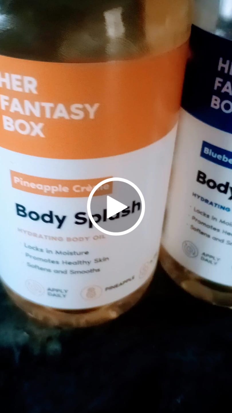 Customer photo review of Body Splash - Skin Smoothing Body Oil (Blueberry Créme)
