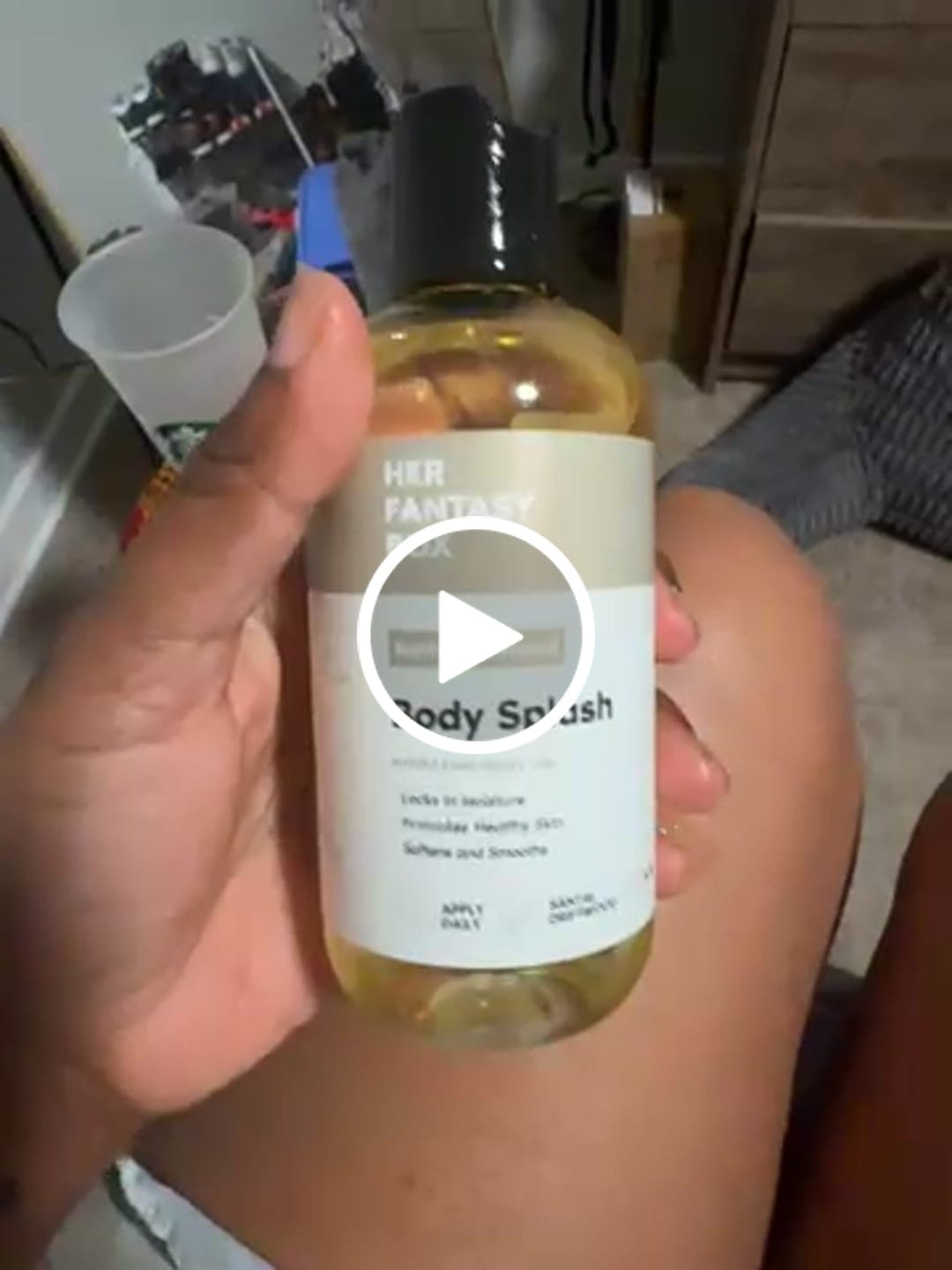 Customer photo review of Body Splash - Skin Smoothing Body Oil (Santal Driftwood) LUXURY SCENT