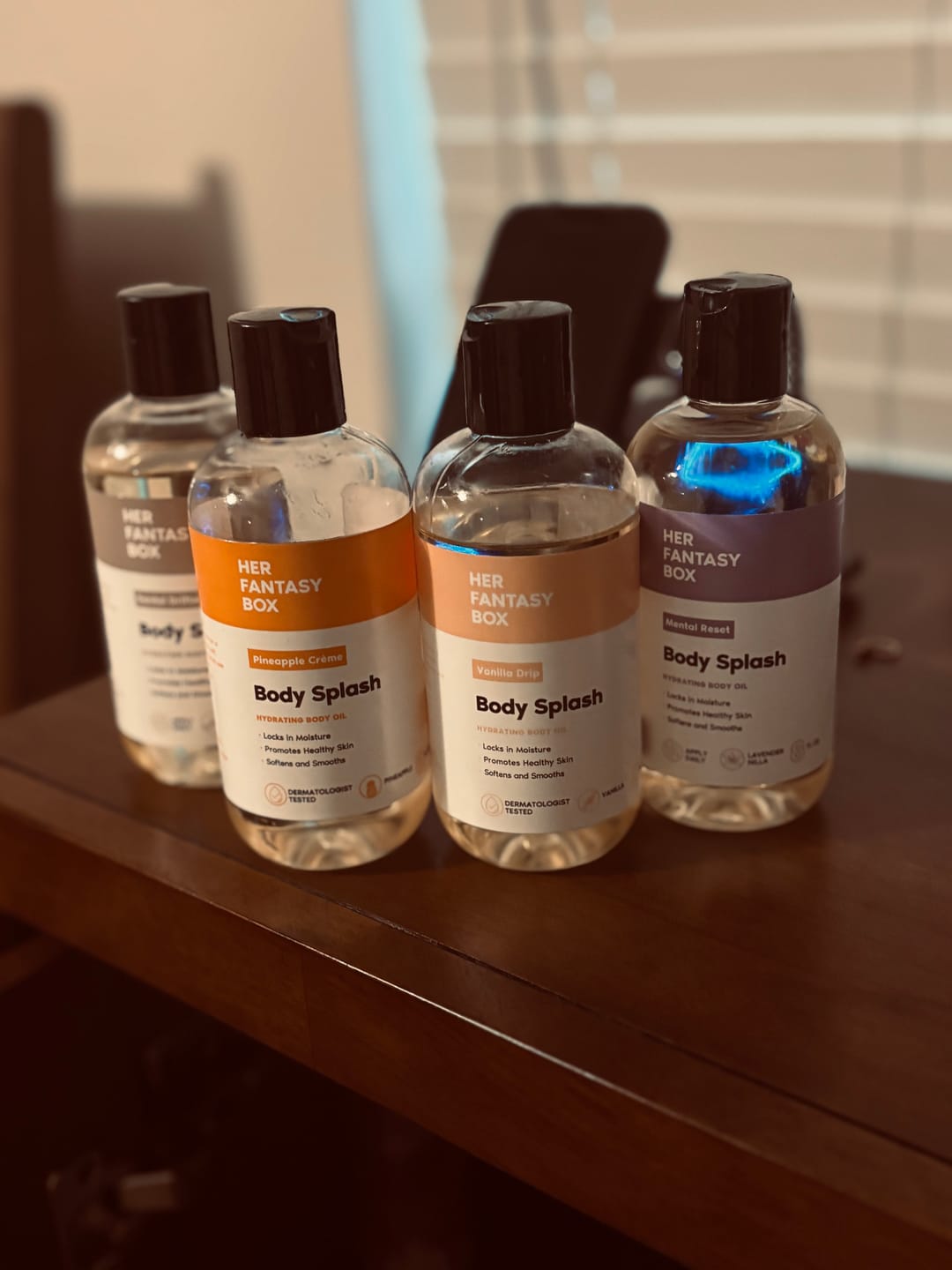 Customer photo review of Body Splash - Skin Smoothing Body Oil (Vanilla Drip)