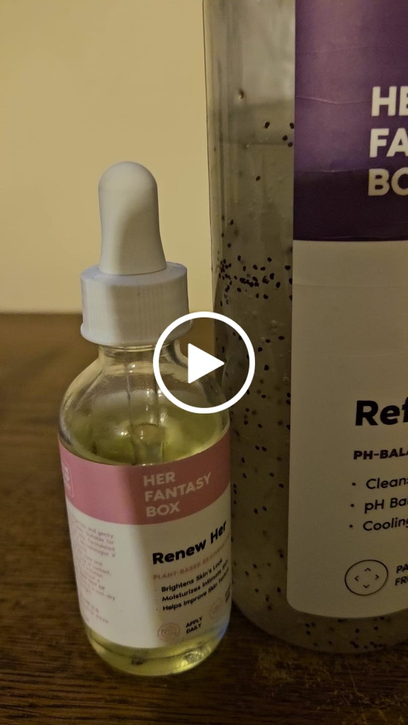 Customer photo review of Her Fantasy Box Renew Her Yoni Oil - For Dryness, Ingrown Hair, Dark Marks & Scars