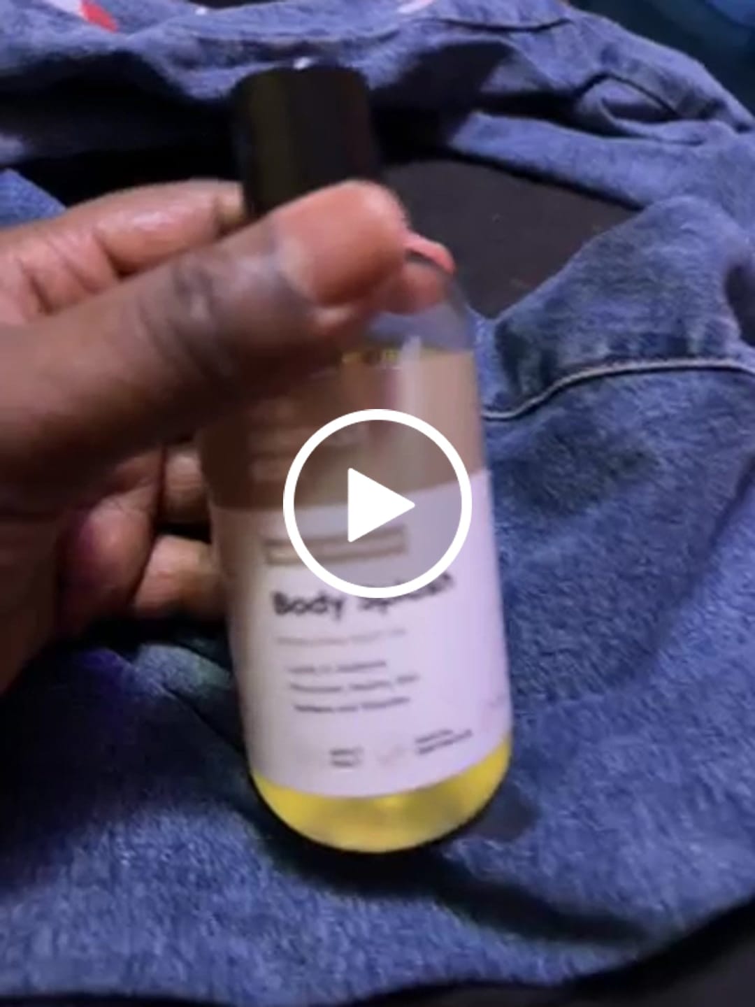 Customer photo review of Body Splash - Skin Smoothing Body Oil (Santal Driftwood) LUXURY SCENT
