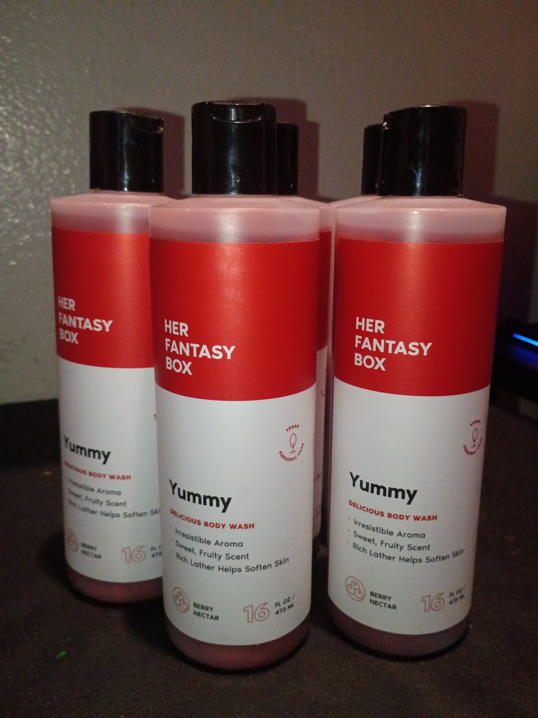 Customer photo review of Yummy Organic Body Wash - Hydrating & Juicy Daily Use