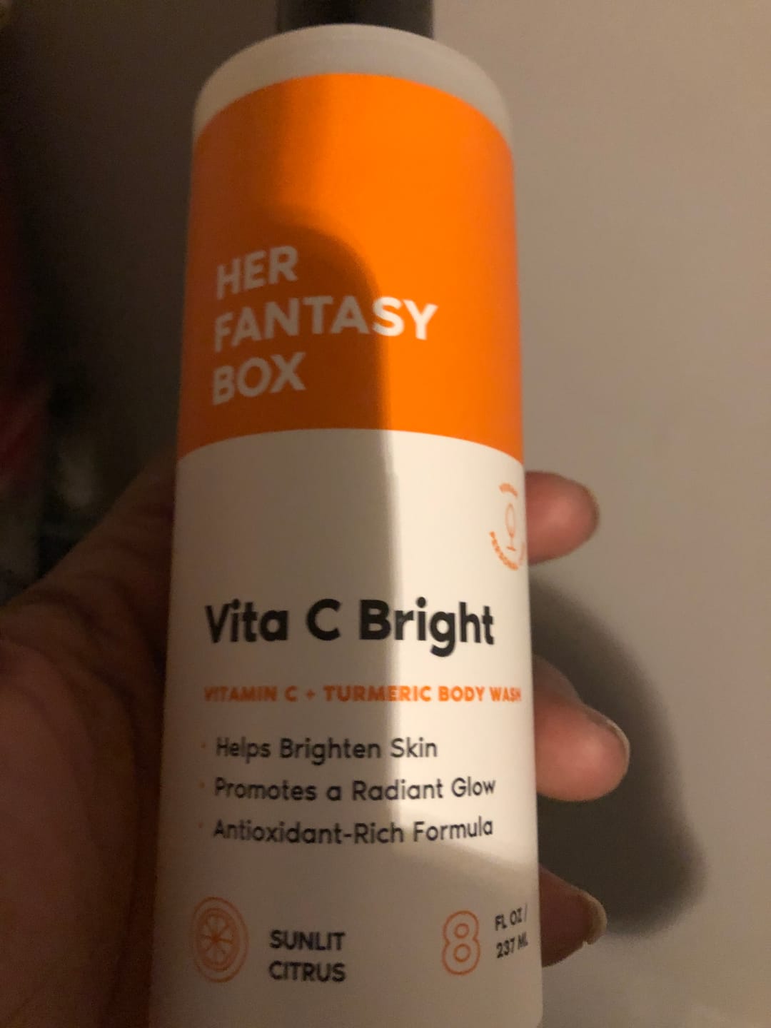 Customer photo review of Vita C Bright - Turmeric Body Wash