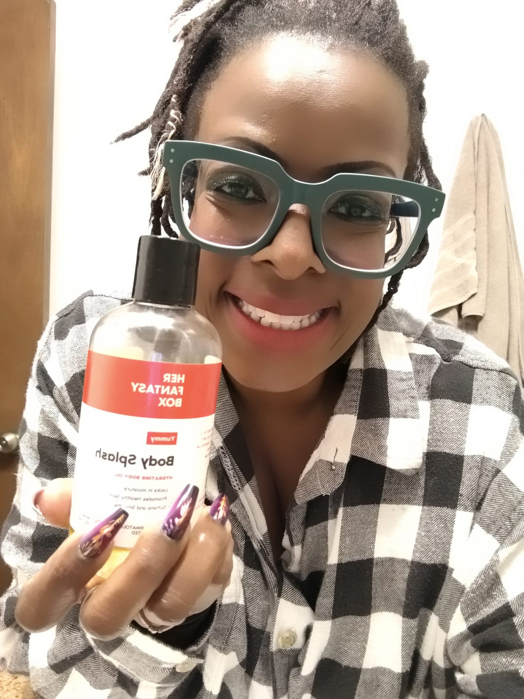 Customer photo review of Body Splash - Skin Smoothing Body Oil  (Yummy)